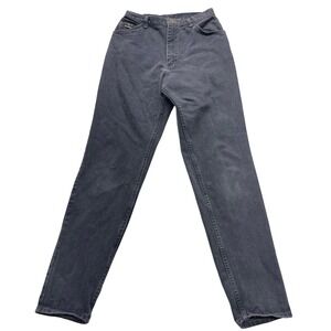 Vintage Wrangler for Women Gray Denim Jeans Straight Leg high waisted Size 12x34